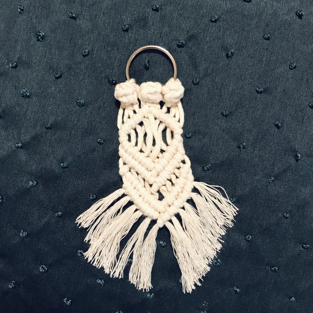 Uniquely Hand Crafted MaCrAmร Keychain Purse Charm~Bรhร Fashion Accessory Lโฅ๏ธVE! - Picture 6 of 16